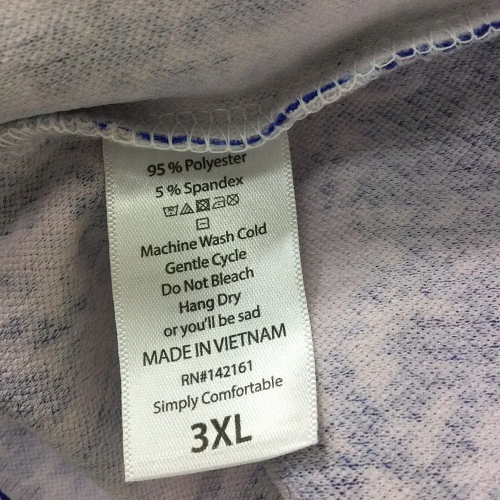 Lularoe Cassie Skirt Plus Size 3XL Blue White Stretch  Pencil Skirt